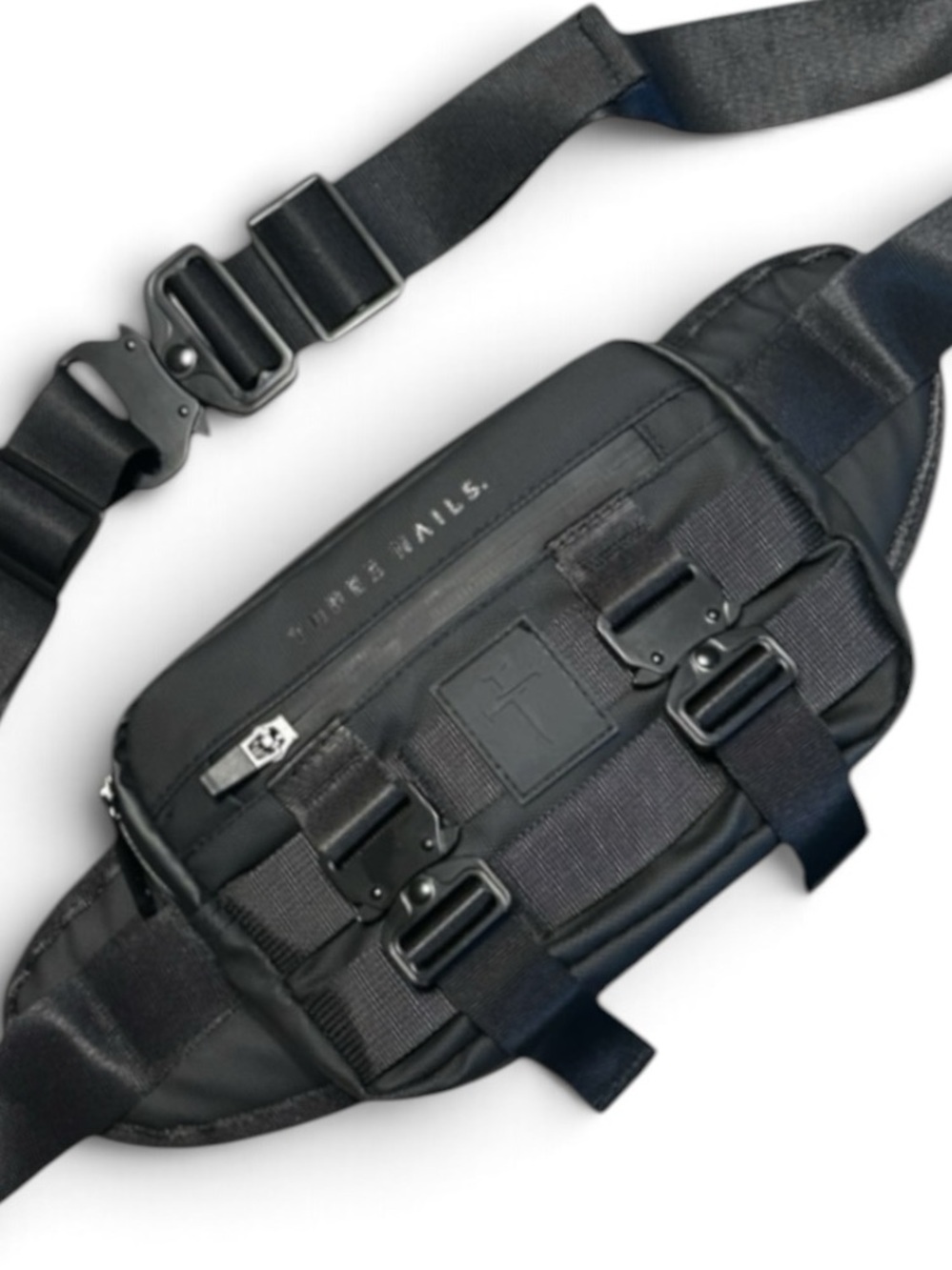 Three Nails Crossbody Tactical Belt Bag Waist Pack Black